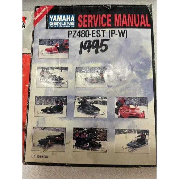 1995 Yamaha Pz-480 Est (P-W) Snowmobile Service Shop Manual Set W Bulletin Oem
